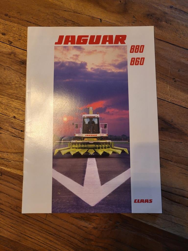tractor folder Claas Jaguar 880 860, Boeken, Catalogussen en Folders, Ophalen of Verzenden, Zo goed als nieuw