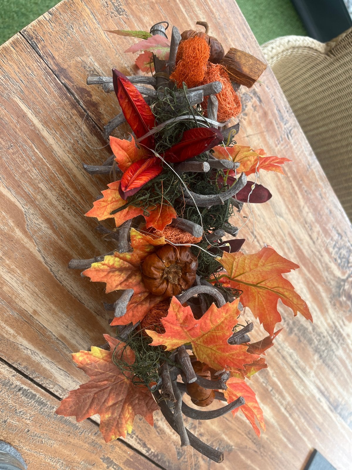 Herfstdecoratie voor tafel of vensterbank, Meerkleurig, Ophalen of Verzenden, Natuurlijk materiaal, Landelijk