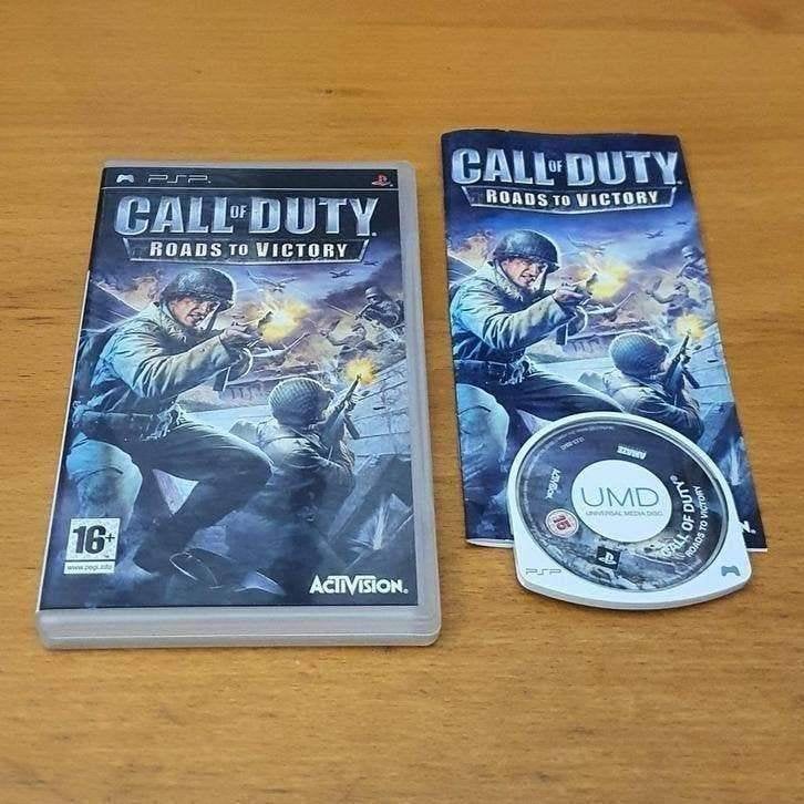 PSP | Call of Duty Roads to Victory, Spelcomputers en Games, Gebruikt, Vanaf 18 jaar, Shooter, 1 speler