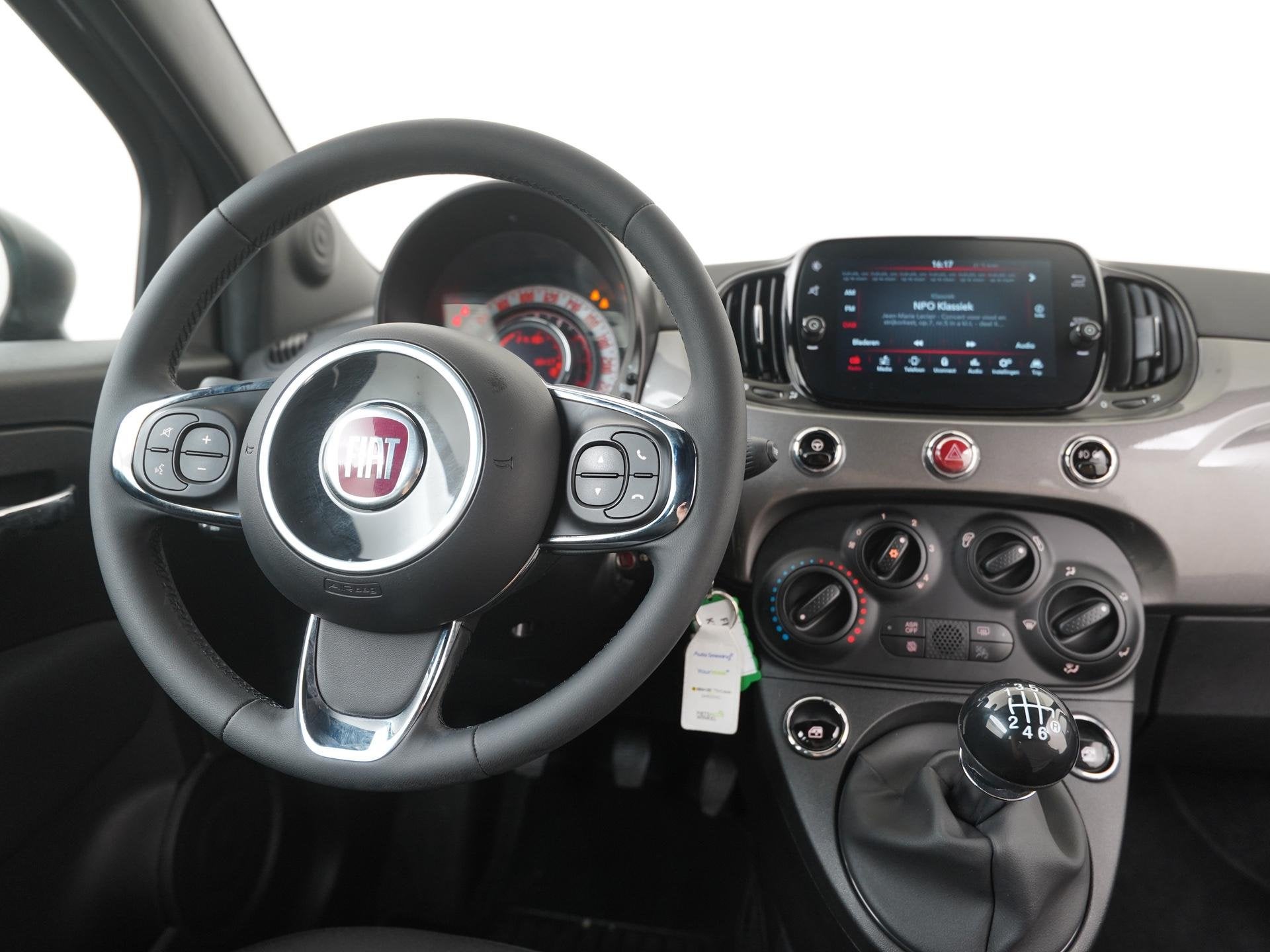 Fiat 500 C 1.0 Hybrid Dolcevita | Apple/Android Carplay | Zo, Voorwielaandrijving, 12 maanden, Stof, Gebruikt