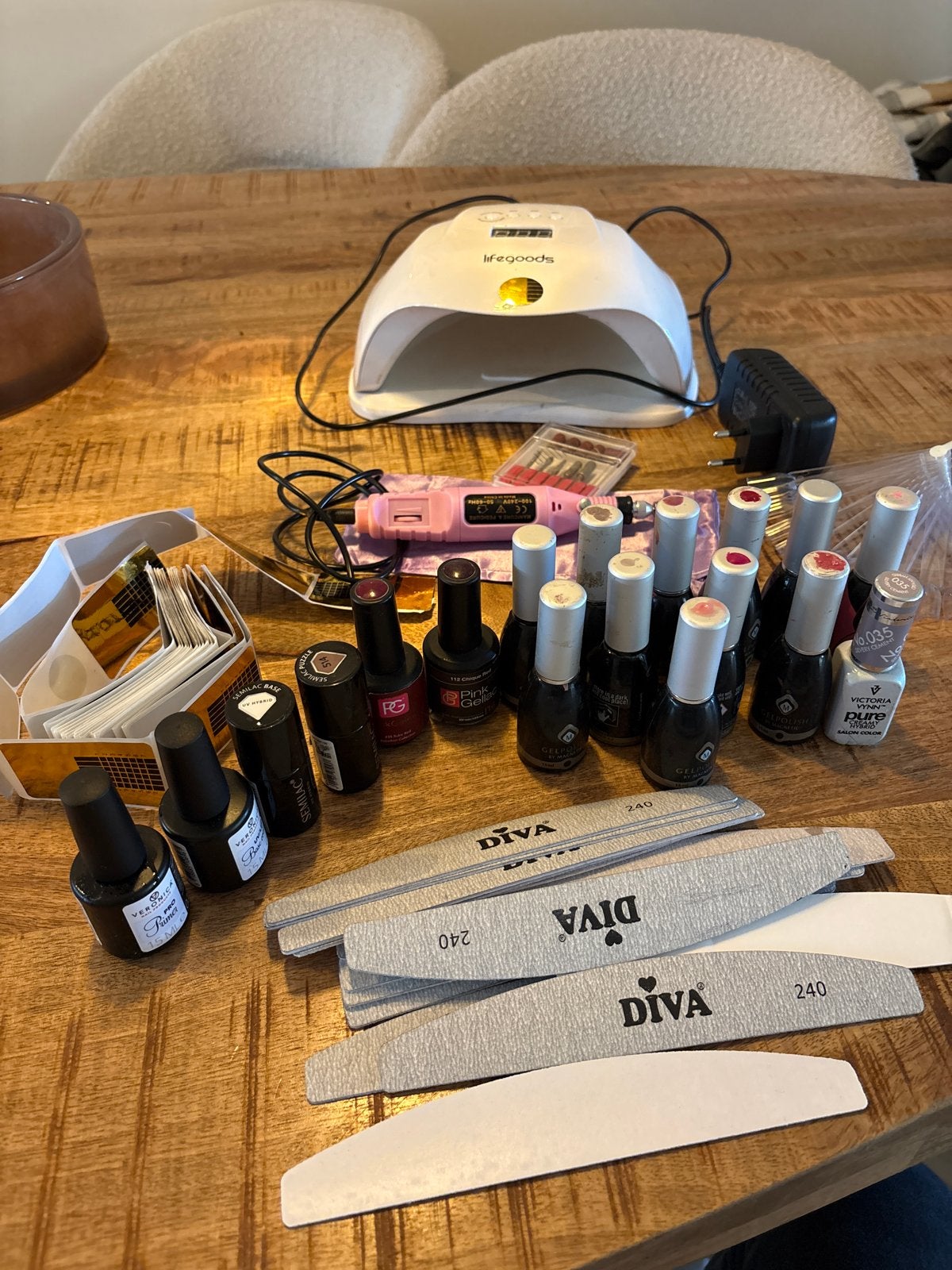 Complete gellak set met UV-lamp en accessoires, Ophalen, Zo goed als nieuw, Overige typen