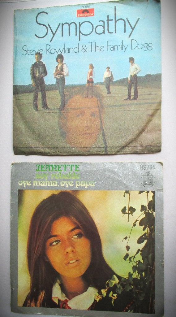 Sympathy~Steve Rowland & the Family Dog + Jeanette Oye mama, Gebruikt, 7 inch, Ophalen of Verzenden, Beschermende buitenhoes
