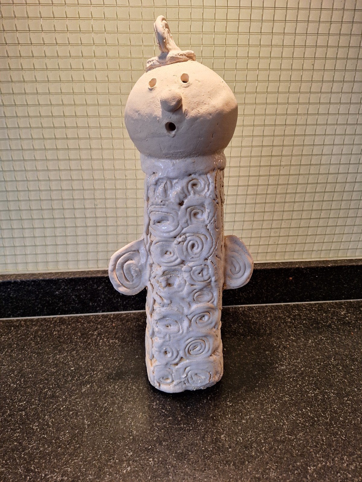 Uniek handgemaakt beeldje, 35 cm hoog, Antiek en Kunst, Ophalen of Verzenden