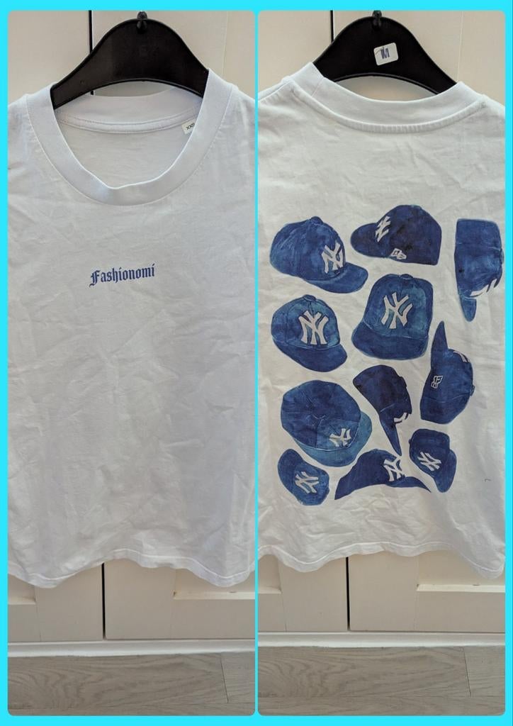 Meiden tshirt fashionomi cap blauw maat XXS, Wit, Ophalen of Verzenden, Zo goed als nieuw, Korte mouw