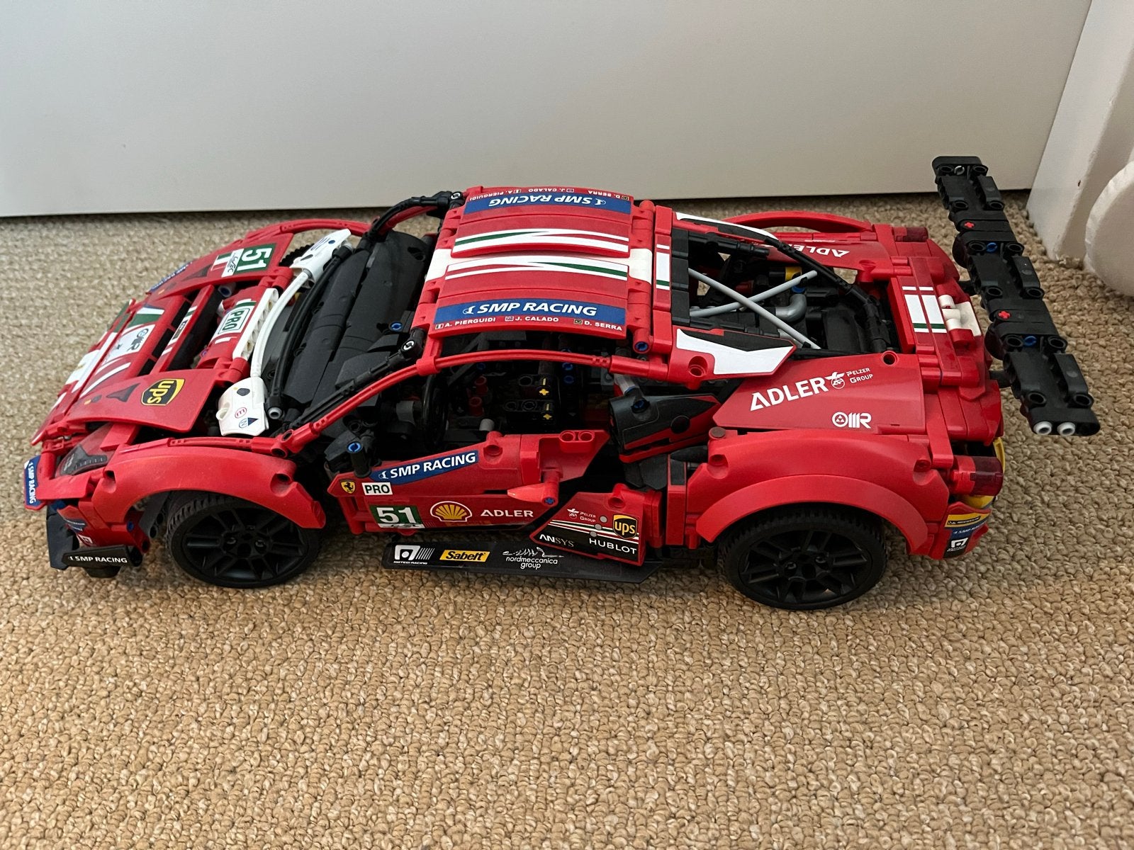 Lego Technic Ferrari 488 GTE AF Corse #51, Gebruikt, Lego, Ophalen of Verzenden, Complete set