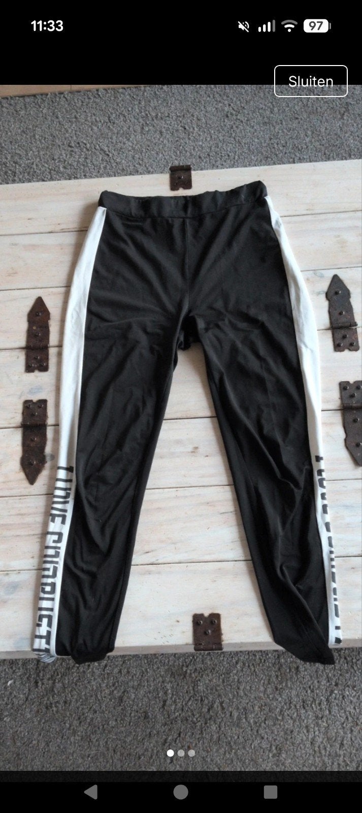Sportlegging, Kleding | Dames, Zwart, Overige typen, Ophalen of Verzenden, Zo goed als nieuw