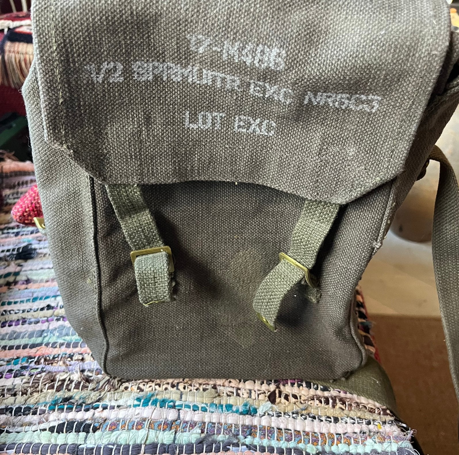 Originele Canvas Legertas/Schoudertas, Ophalen of Verzenden, Landmacht, Nederland, Kleding of Schoenen