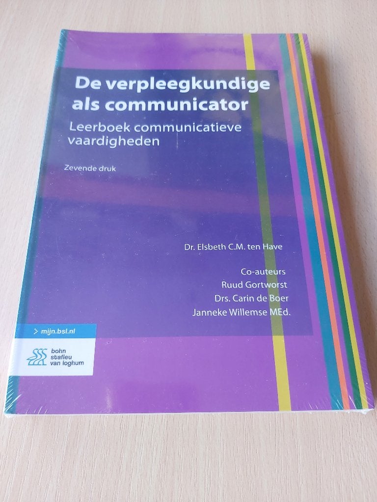 De verpleegkundige als communicator (Nog in plastic verpakt), Boeken, Ophalen, Beta, Nieuw, HBO