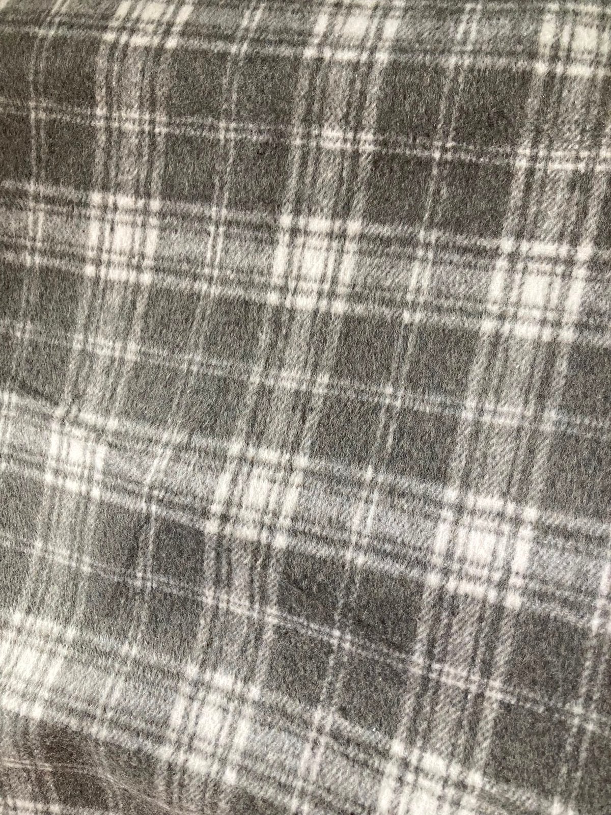 Mooie geruite stof met wol, Overige materialen, 120 cm of meer, Ophalen of Verzenden, Grijs