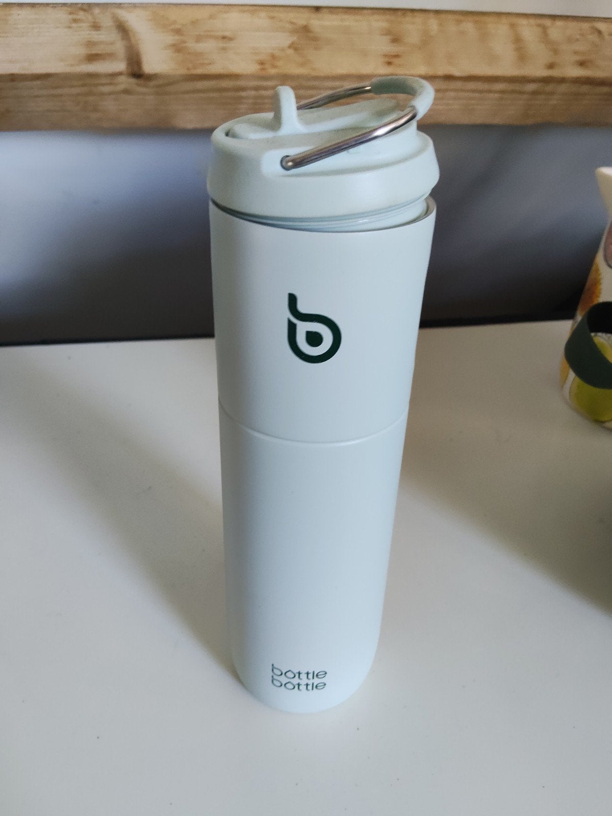 Bottle Bottle Thermosfles - Lichtgroen, Ophalen of Verzenden, Zo goed als nieuw, Metaal, Overige merken