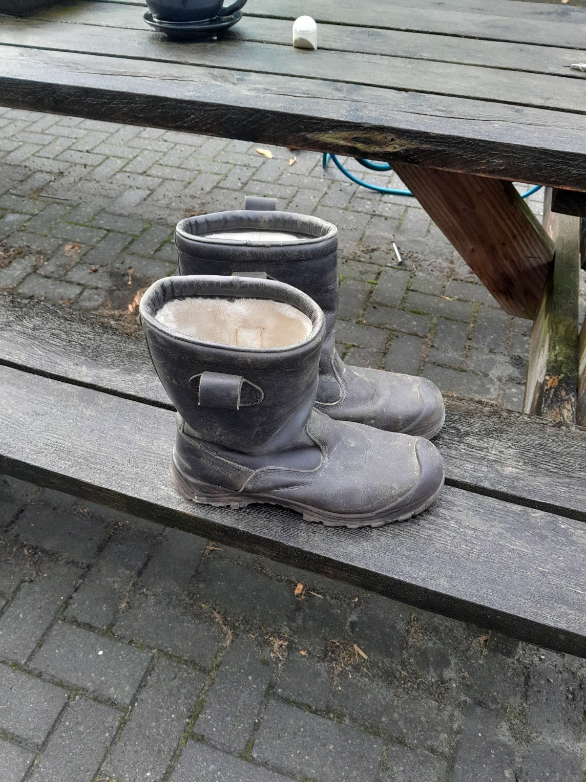Walkmate zwarte werklaarzen maat 46 - zo goed als nieuw, Heren, Ophalen of Verzenden, Walkmate, Laarzen