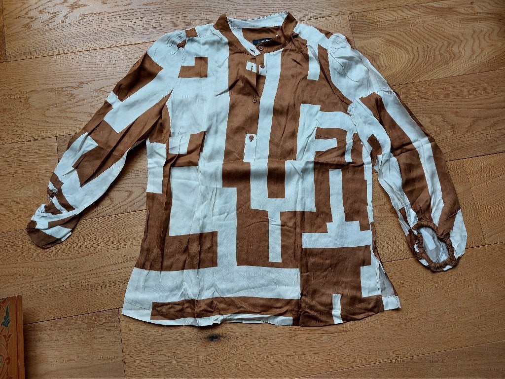 Mooie blouse Claudia Strater, Kleding | Dames, Blouses en Tunieken, Maat 38/40 (M), Bruin, Nieuw, Ophalen of Verzenden
