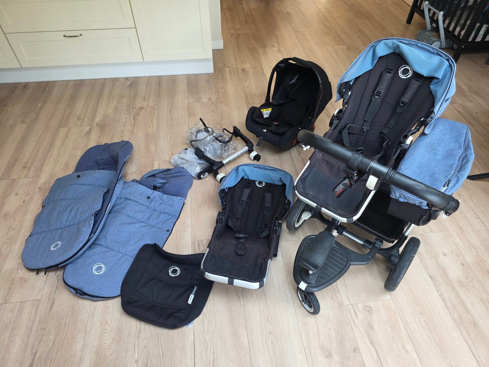 Bugaboo Donkey 2 Duo met Maxi-Cosi en Isofix, Ophalen, Gebruikt, ., Bugaboo
