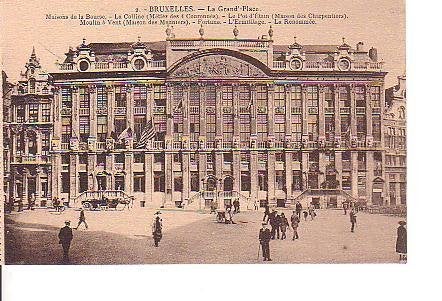Ansichtkaart 	Brussel	Grote Markt, Verzamelen, Verzenden, 1920 tot 1940, Ongelopen, Brussel (Gewest)