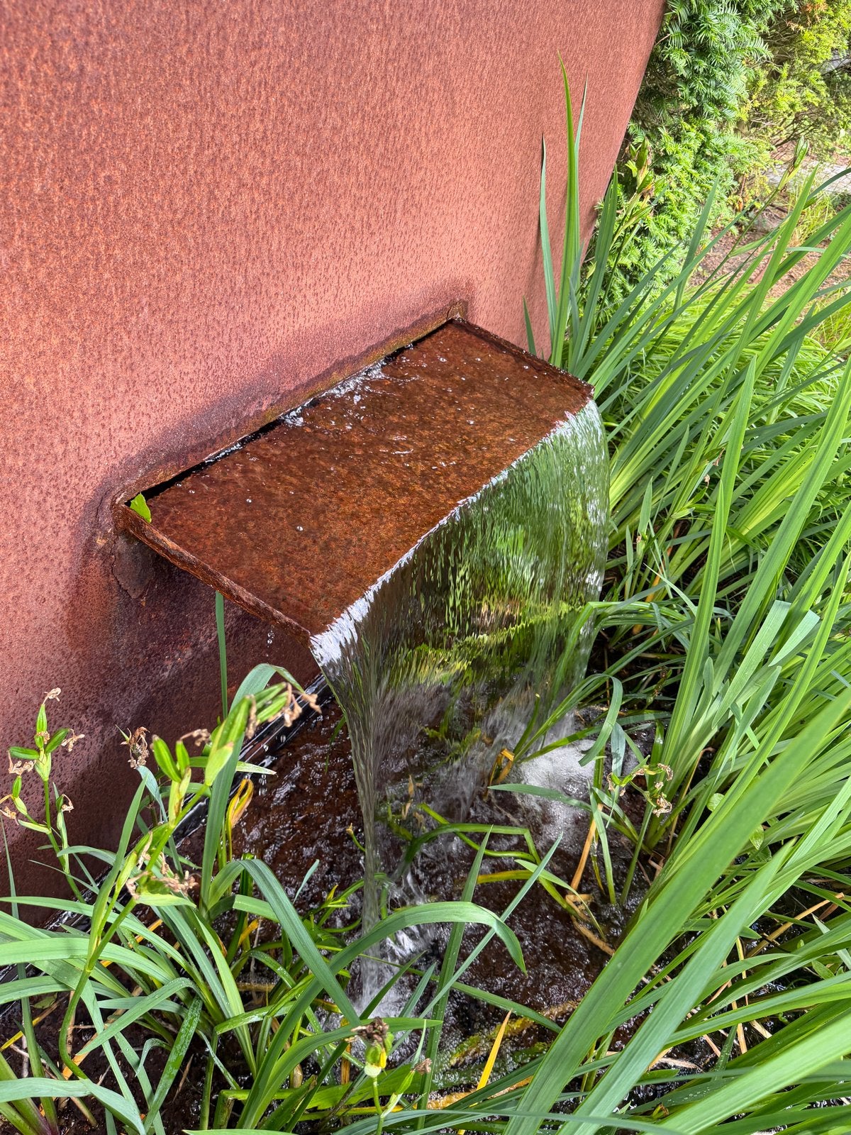 Te koop: waterval en waterreinigingssysteem voor zwemvijver, Ophalen, Gebruikt