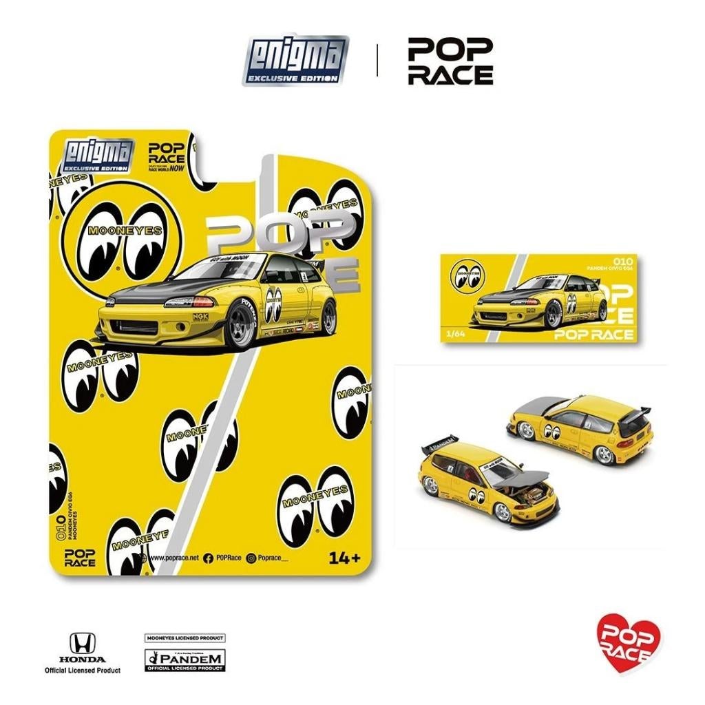 Honda Pandem Civic EG6 van Pop Race 1/64 Mooneyes, Ophalen of Verzenden, Nieuw, Auto