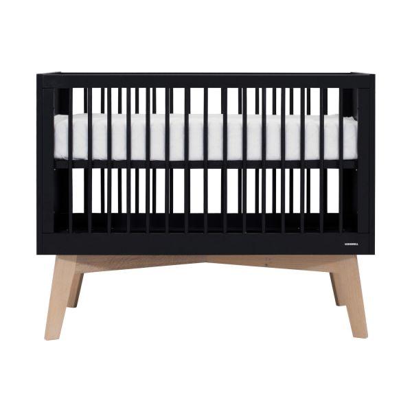 Kidsmill Sixties Ledikant 70x140 Zwart, Ophalen, 70 tot 85 cm, 140 tot 160 cm, Zo goed als nieuw