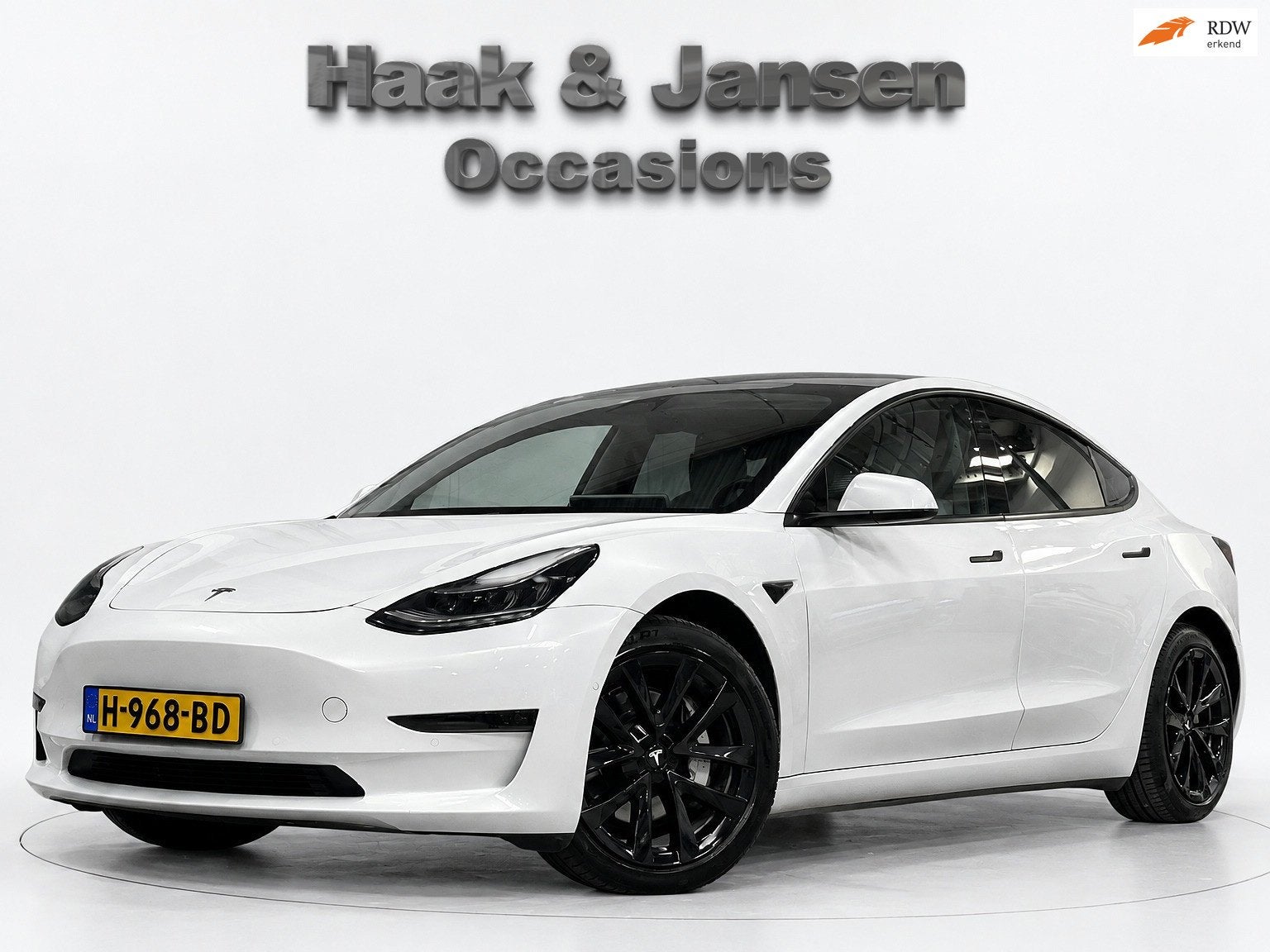 Tesla Model 3 Long Range AWD 75 kWh - Panorama - Full Self-D, Auto's, Automaat, 530 km, Wit, Origineel Nederlands