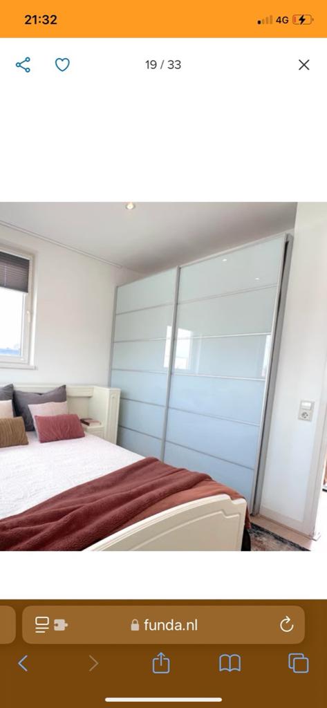 GRATIS: Op maat gemaakte kast met schuifdeuren, Huis en Inrichting, Kasten | Kledingkasten, Ophalen, Gebruikt, 100 tot 150 cm