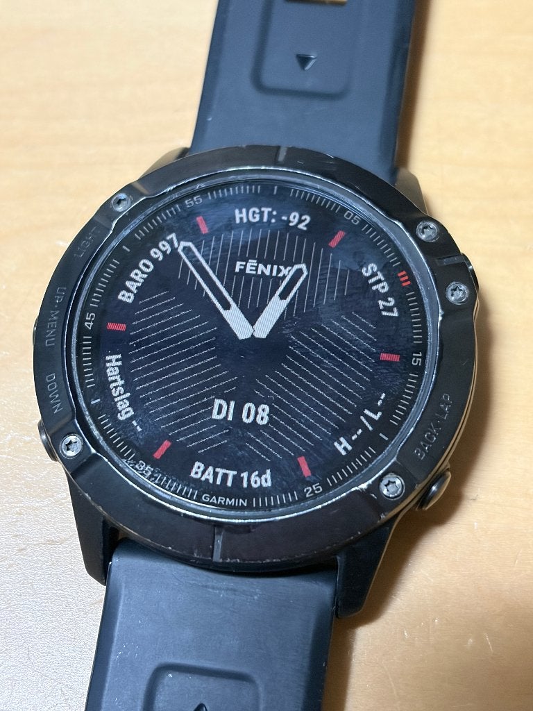 Garmin Fenix 6x saffier (GPSinruil-nr 165), Bramenberg 9, Zwart, Garmin, Hoogte