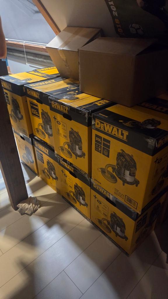 DEWALT DXV20S Industriële Stofzuiger 20L Nat/Droog 1050W, Ophalen of Verzenden, Nieuw