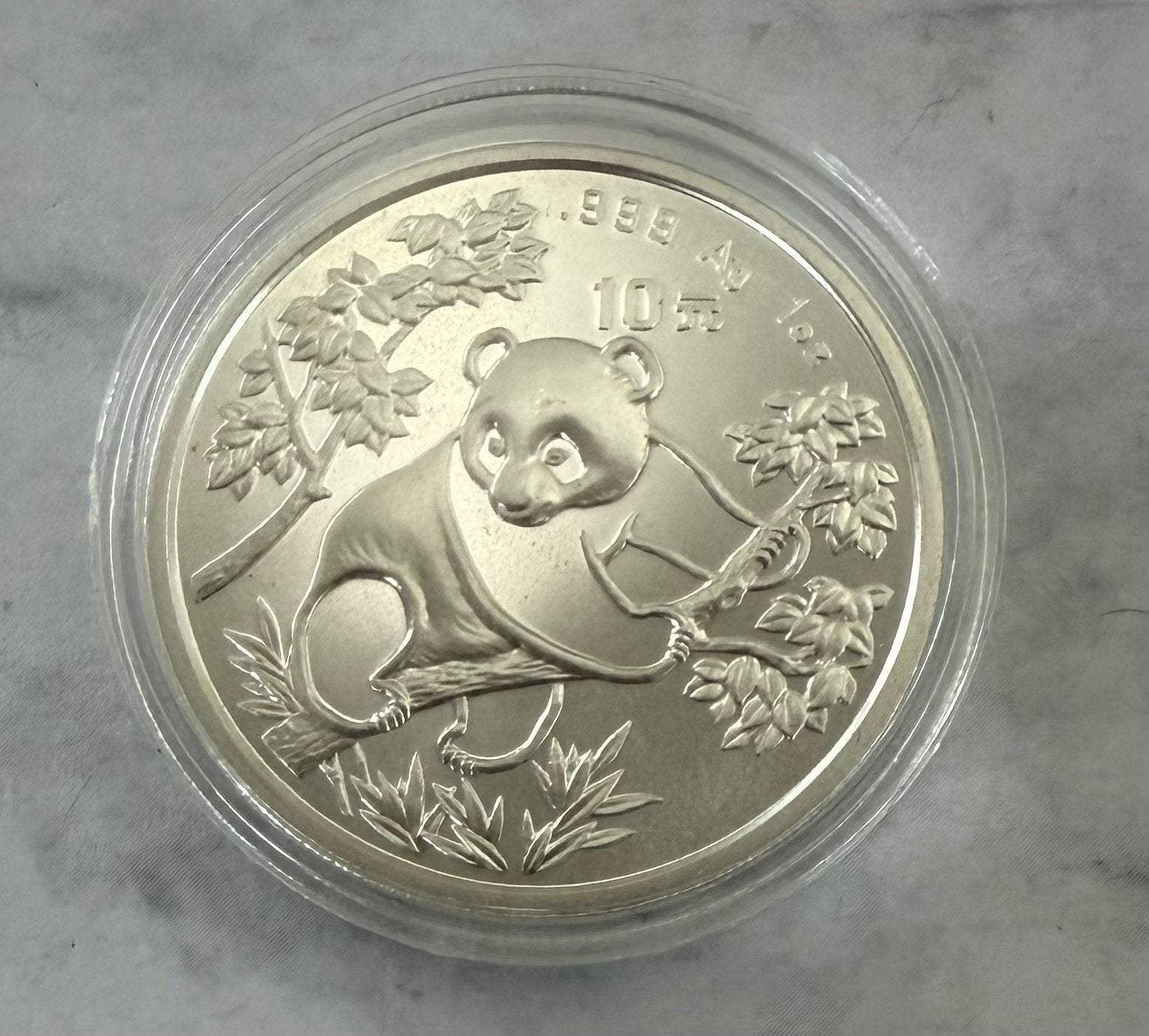 1oz 1992 zilver Panda - China / 999 zilver, Ophalen of Verzenden, Oost-Azië, Zilver