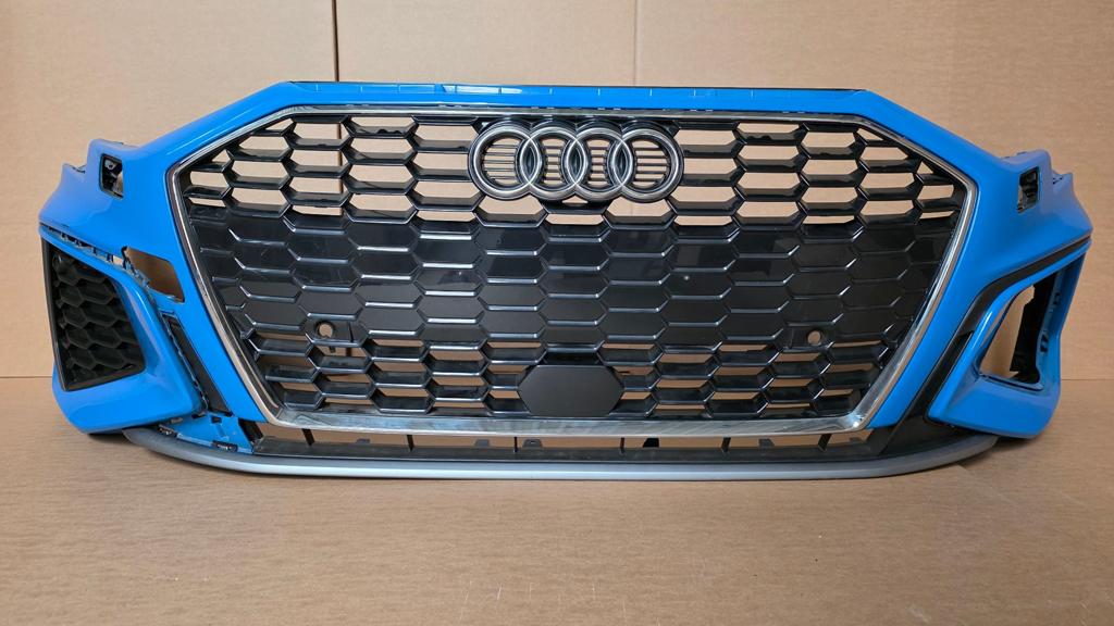 Voorbumper Audi A3 8Y S-Line KLS PDC ORGINEEL BUMPER 8Y0, Gebruikt, -, Voor, Ophalen of Verzenden