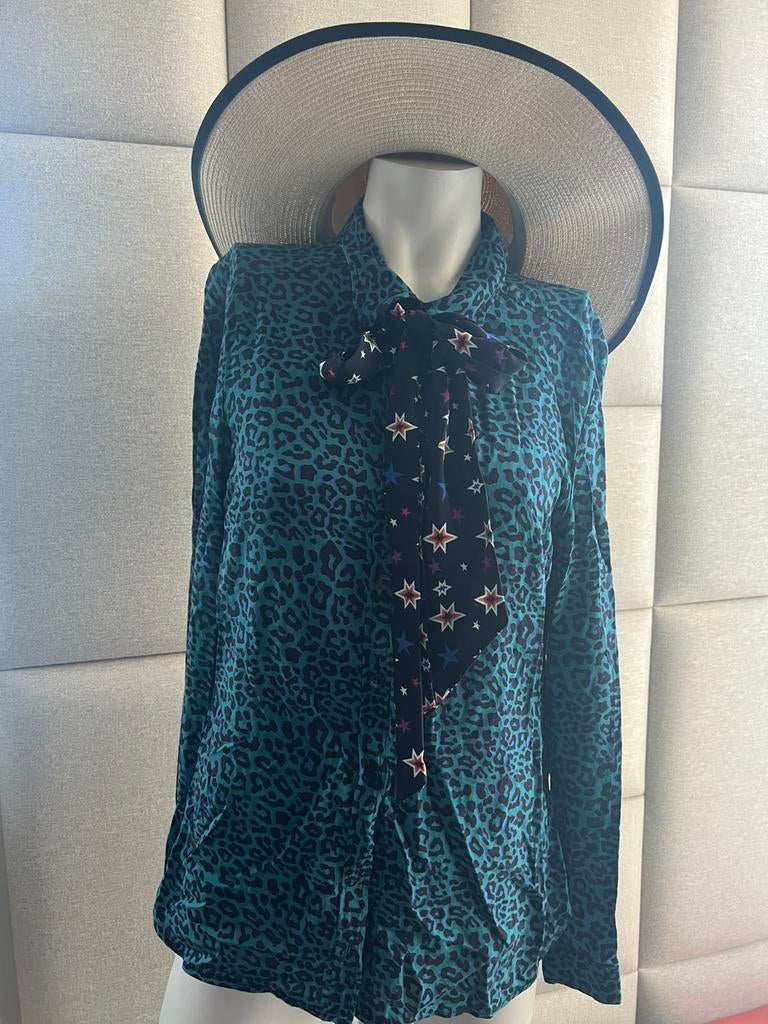 Wanderlust mooie blouse/ maat M, Kleding | Dames, Verzenden, Zo goed als nieuw, Maat 38/40 (M), Blauw