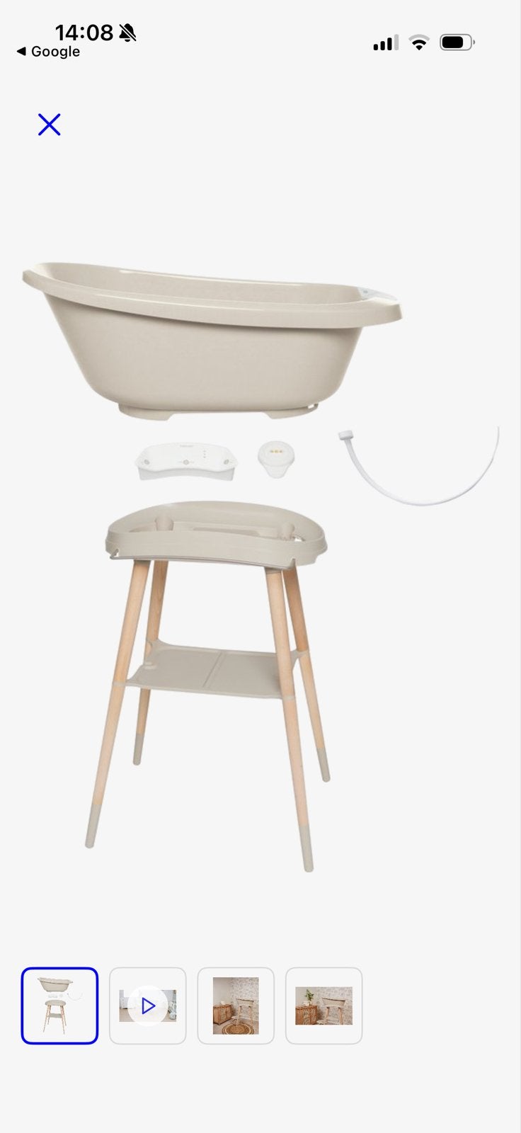 Bébé-jou Sense Edition Badje met standaard en toebehoren, Ophalen, Zo goed als nieuw, Badje, Bébé-jou
