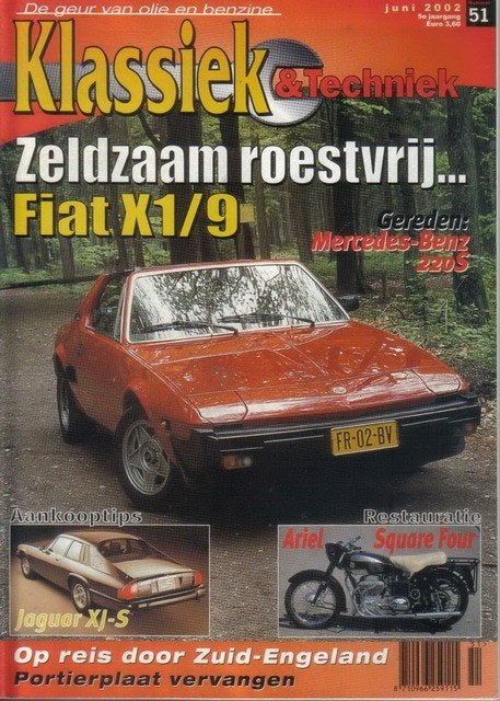 Klassiek & Techniek 51 2002 : Fiat X1/9 - Jaguar XJS - Ariel, Ophalen of Verzenden, Gelezen, Algemeen