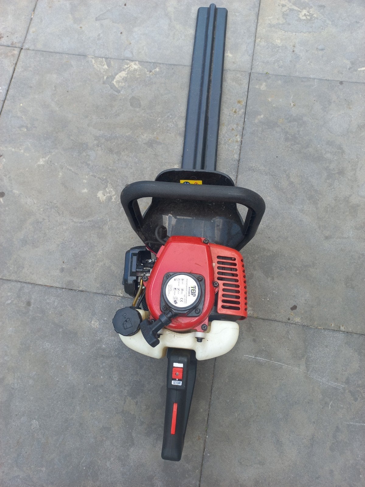 Top benzine heggenschaar - start niet, Tuin en Terras, Heggenscharen, Ophalen, Gebruikt, Benzine, Top