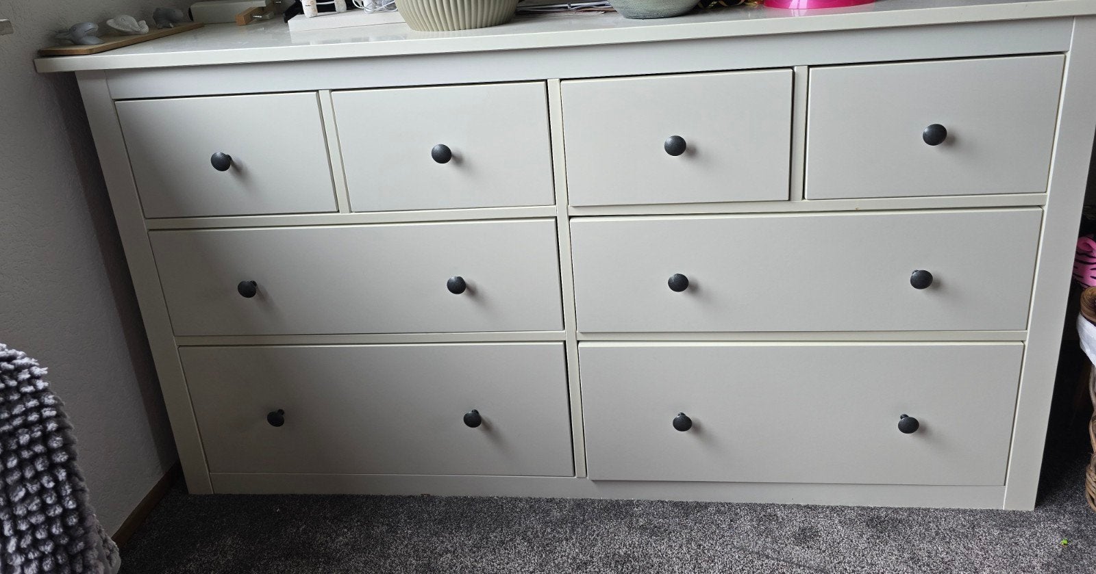 Ikea Hemnes ladekast wit, 8 lades, Huis en Inrichting, Kasten | Ladekasten, 150 tot 200 cm, Ophalen of Verzenden, Zo goed als nieuw