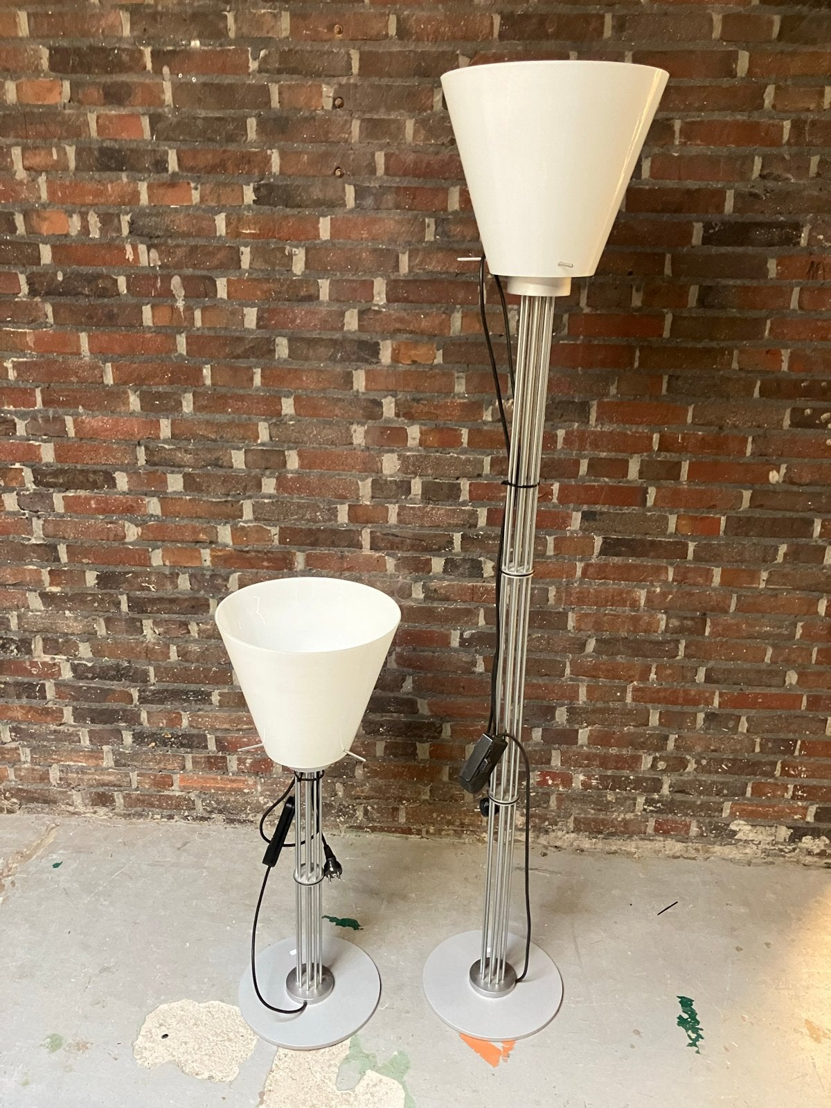 RAAK Vintage vloerlamp en tafellamp set, Ophalen, Gebruikt, E27 (groot), Metaal
