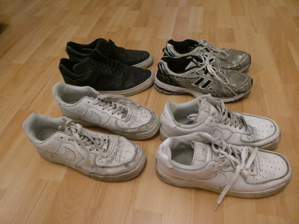 afgetrapte air force 1 new balance en filling pieces, Overige kleuren, Nike, Ophalen of Verzenden, Sneakers of Gympen
