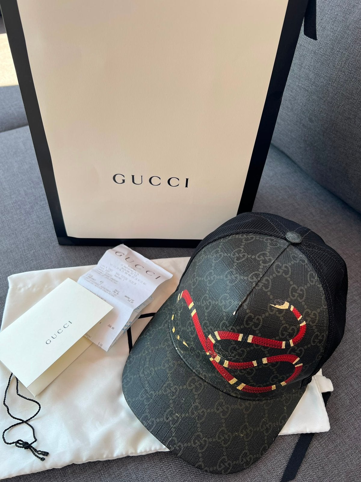 Origineel Gucci pet maat M, Kleding | Heren, Ophalen, Zo goed als nieuw