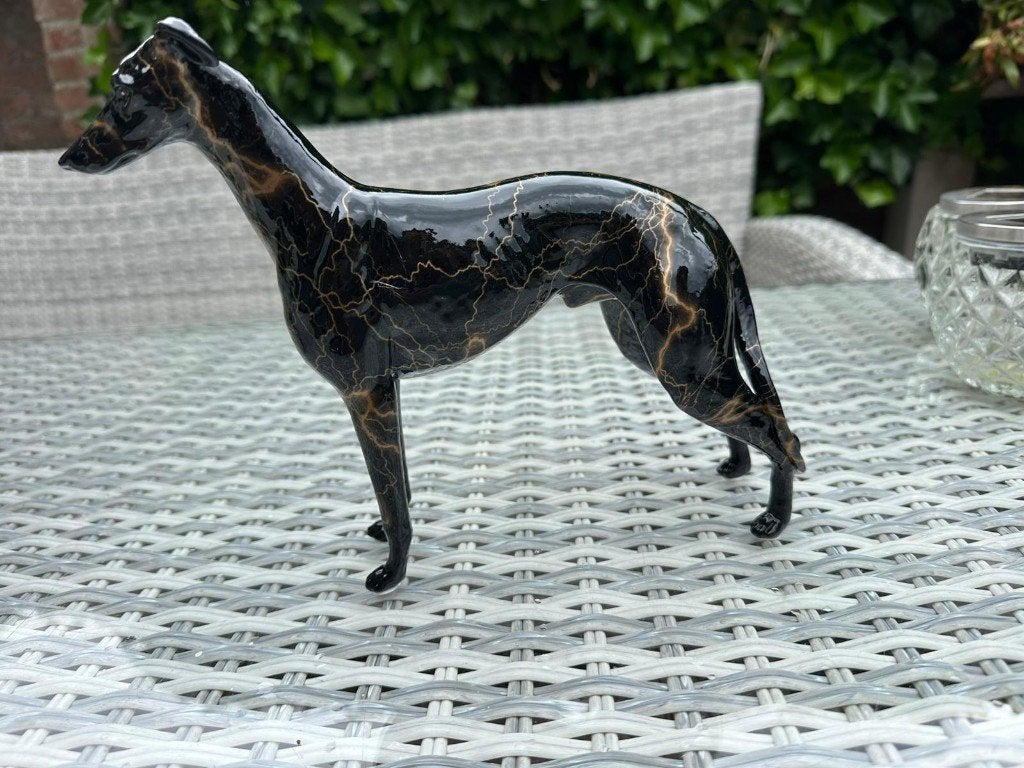 street a hond windhond whippet hazewindhond beeld, Ophalen of Verzenden