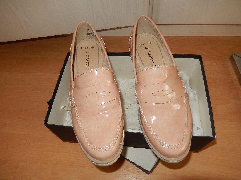 beige/lichtroze schoenen mt36 Marco Tozzi/Pumps Kaiser zgan, Ophalen of Verzenden, Zo goed als nieuw, Instappers, Beige