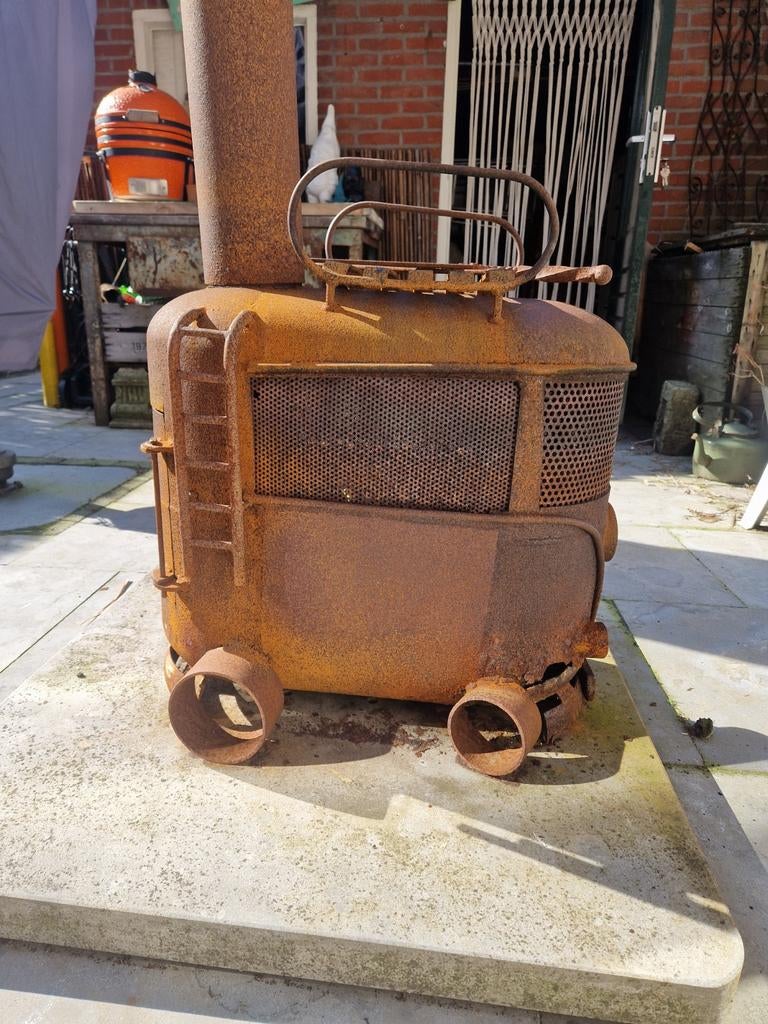 Vuurkorf in de vorm  vw busje, Ophalen