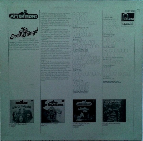 lp,The Pretty Things – Attention! The Pretty Things!, Cd's en Dvd's, Ophalen of Verzenden, Zo goed als nieuw, 12 inch, Poprock