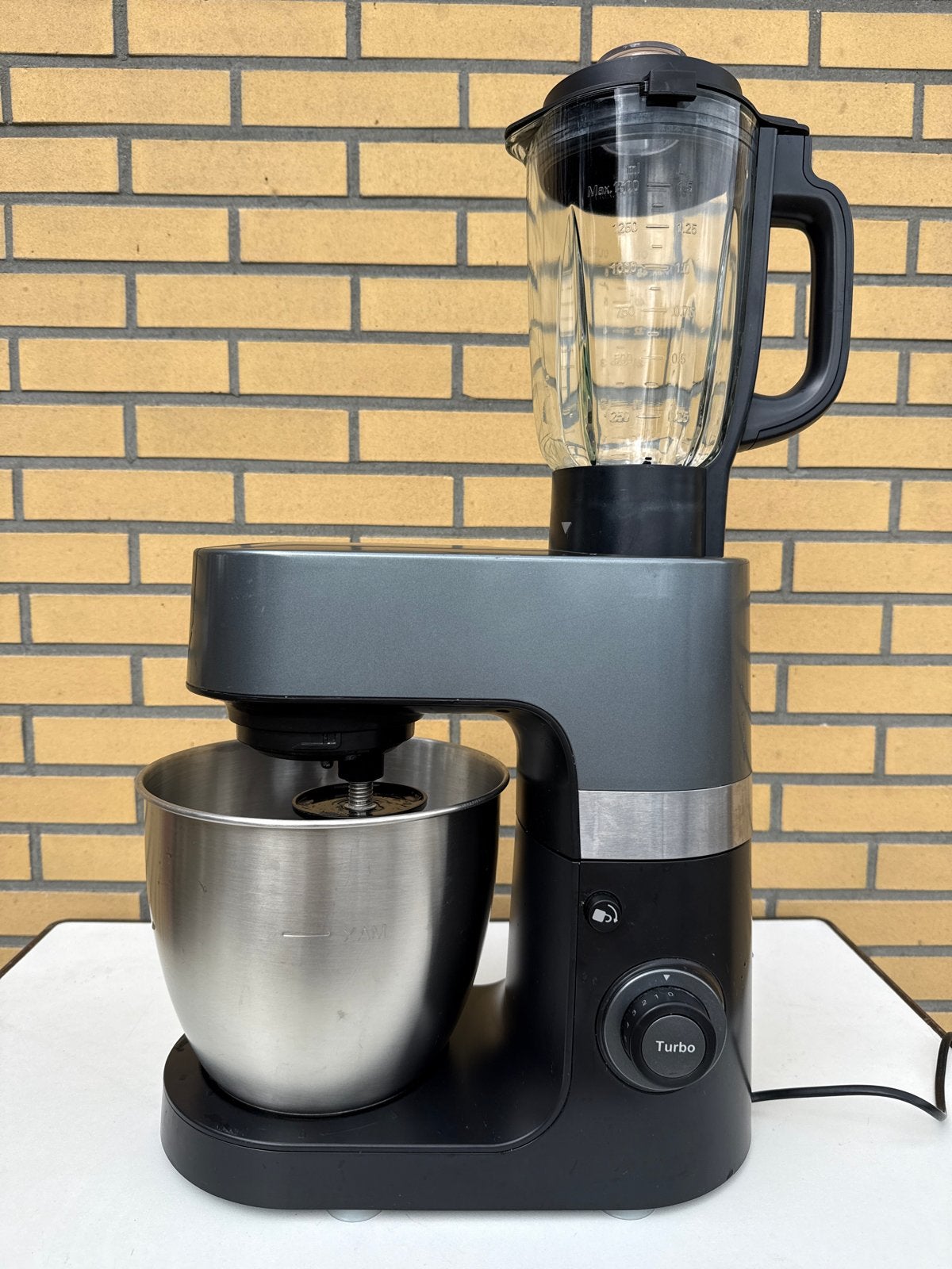 SilverCrest SKMP 1300 D3 Keukenmachine met Blender, 1 tot 2 liter, Ophalen of Verzenden, Zo goed als nieuw, 3 snelheden of meer