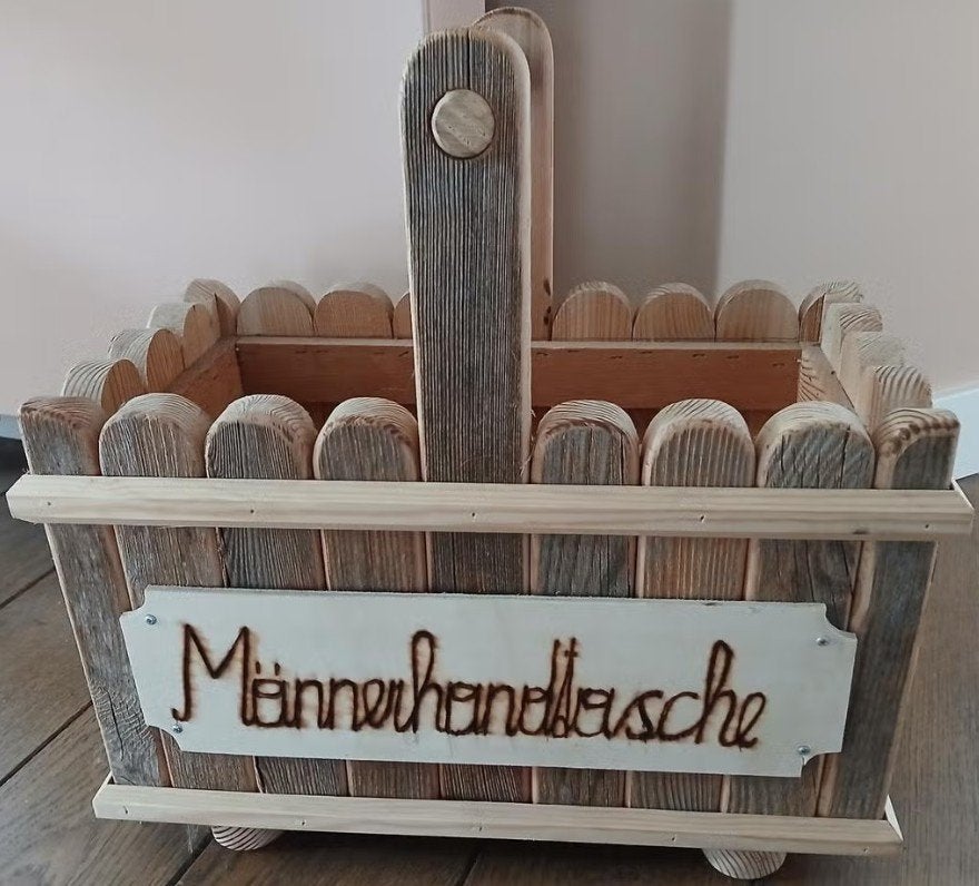 Houten flessenkrat voor 7 flessen, Doe-het-zelf en Verbouw, 40 tot 60 cm, Minder dan 50 cm, Ophalen of Verzenden, Zo goed als nieuw