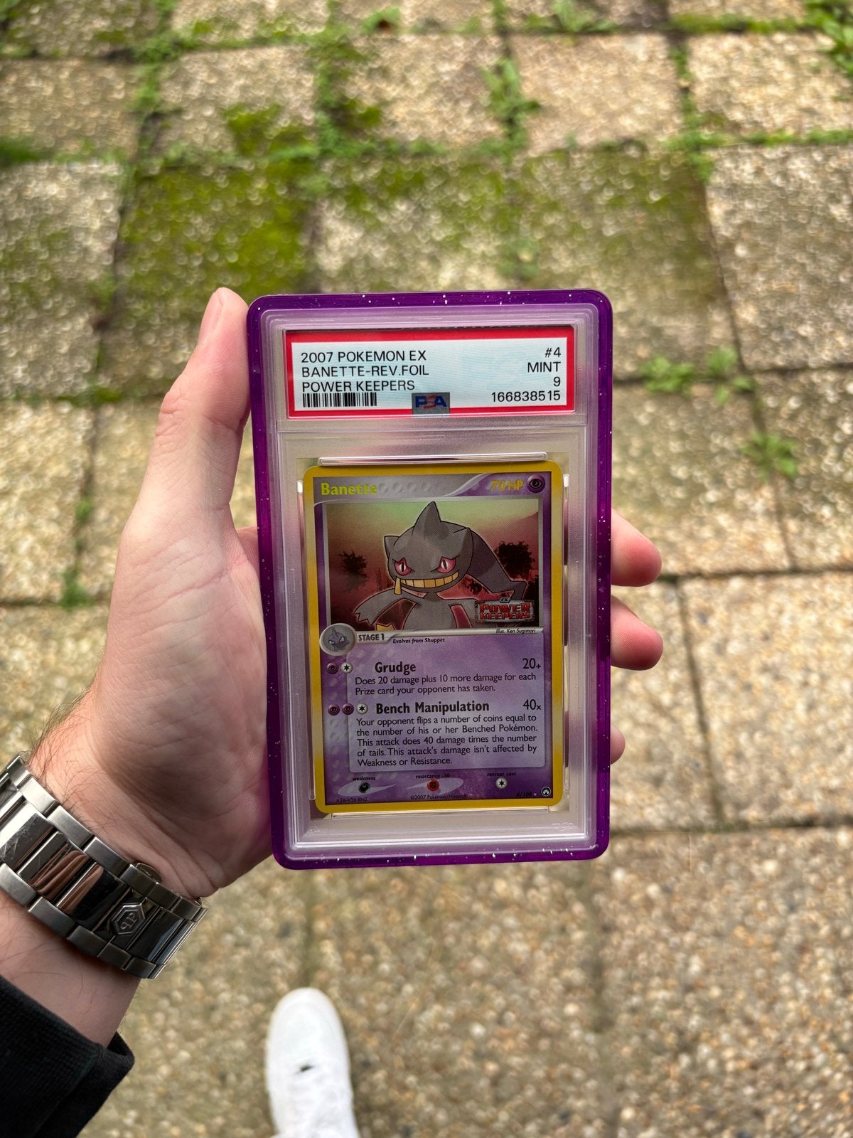 Banette Power Keepers Reverse PSA 9 MINT, Ophalen of Verzenden, Zo goed als nieuw, Losse kaart, Foil
