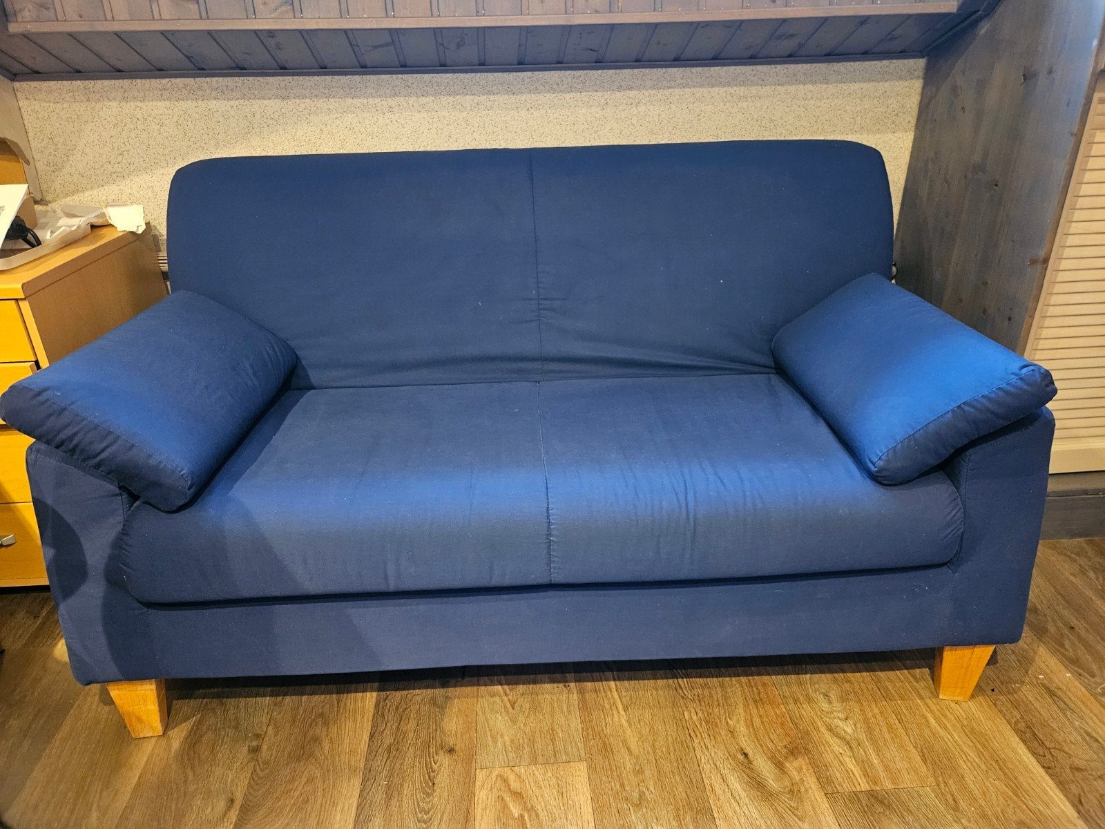 Ikea bank 145x80x76 blauw, Huis en Inrichting, Banken | Bankstellen, Ophalen