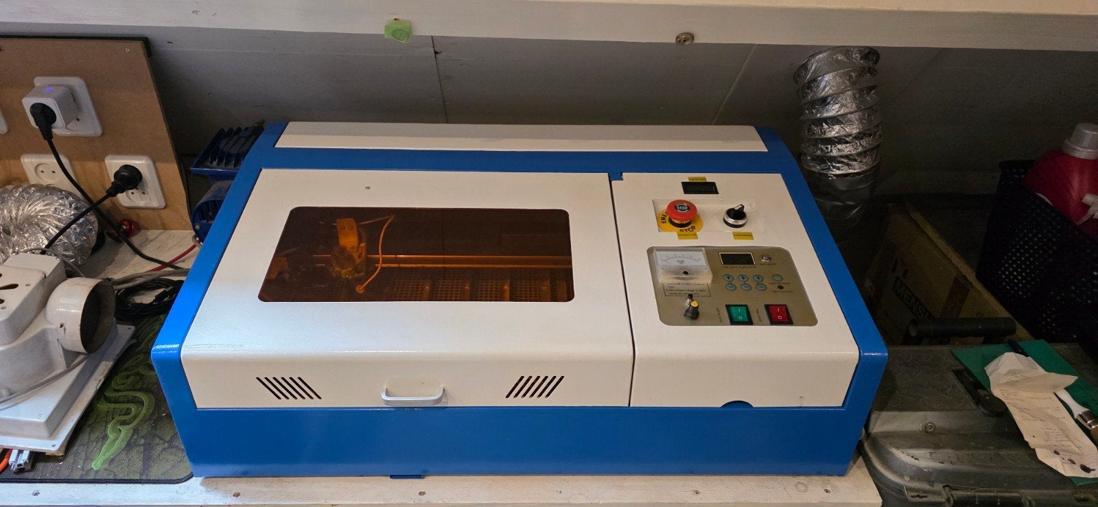 K40 CO2 Laser Snijder met LightBurn compatibiliteit, Ophalen