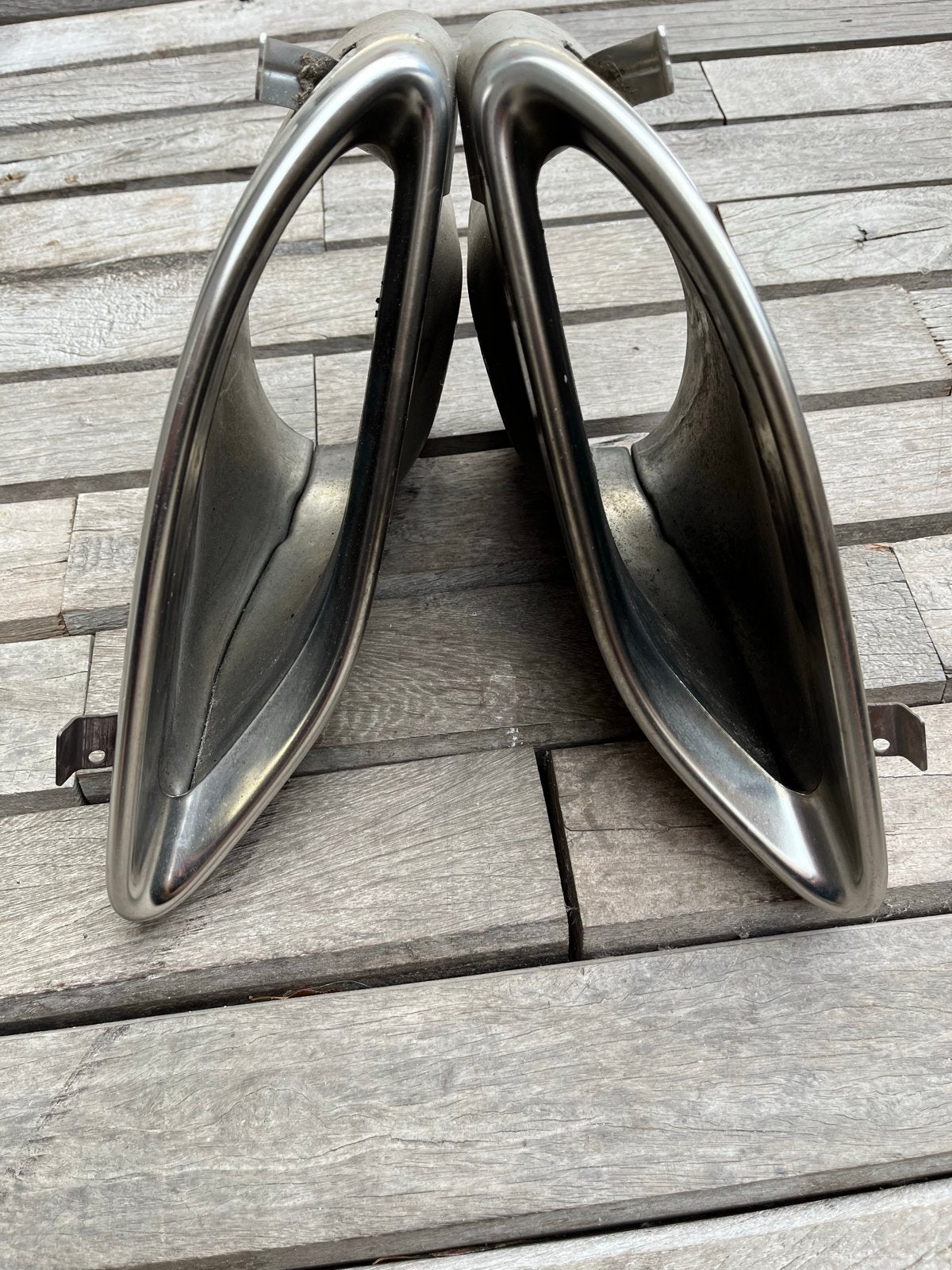 Mercedes-Benz C-Klasse W205 Uitlaatsierstuk Chrome Set, Ophalen of Verzenden, Gebruikt, Mercedes-Benz