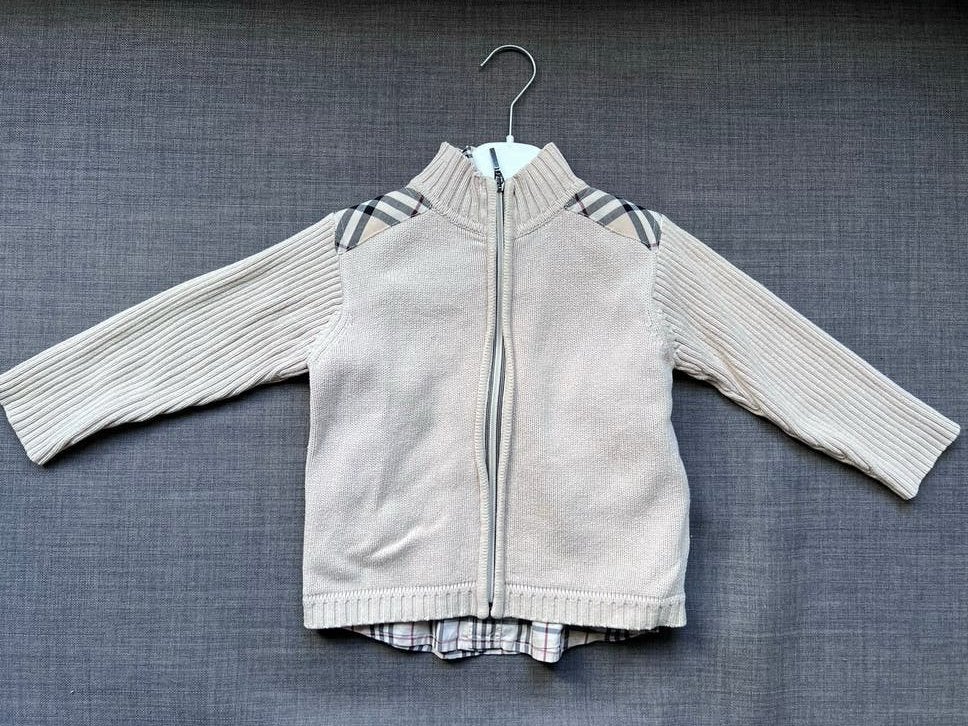 Originele Burberry set: vest en overhemd - Maat 3/104 maat, Kinderen en Baby's, Ophalen of Verzenden, Gebruikt, Jongen of Meisje