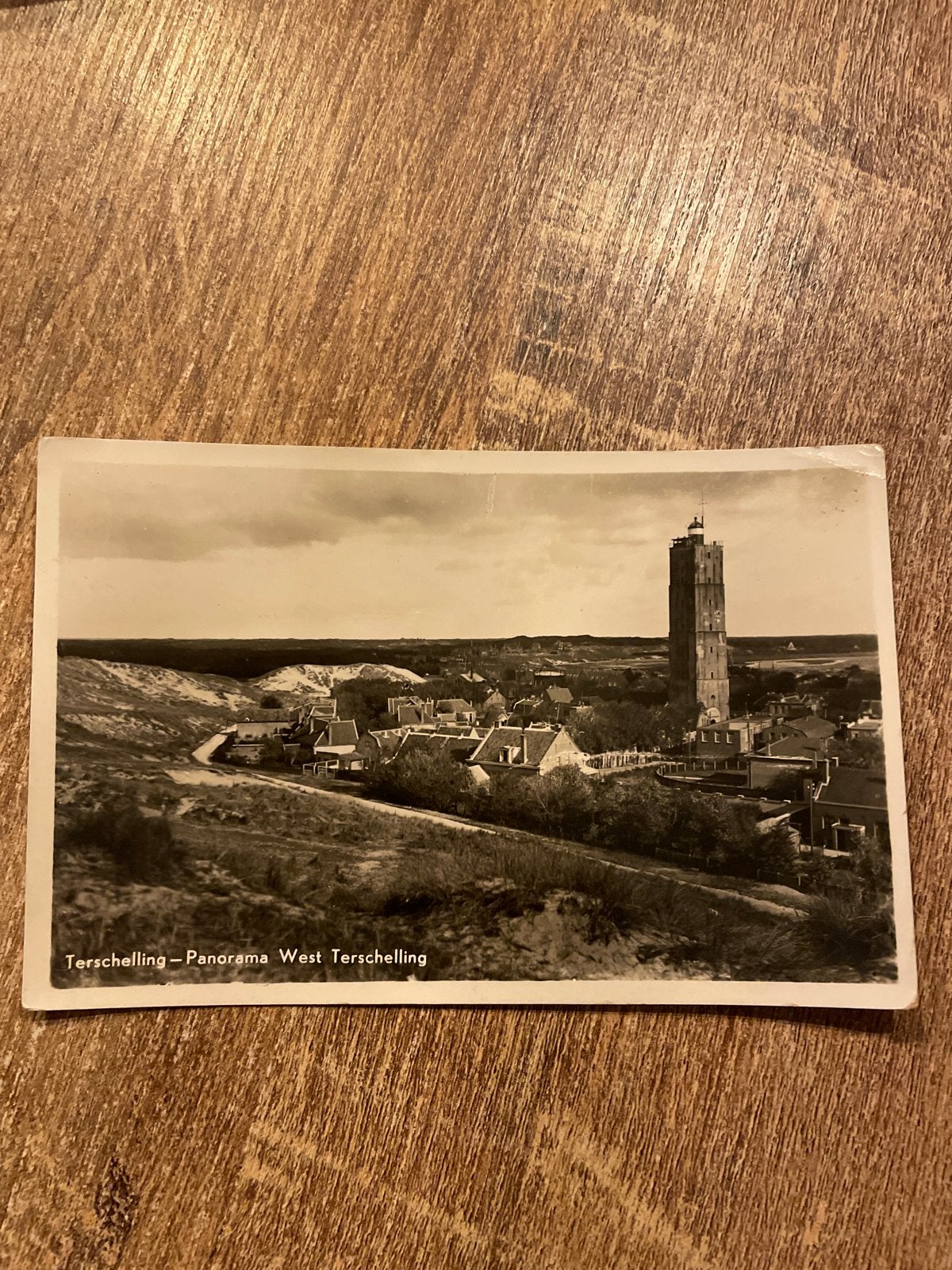 Oude ansichtkaart Terschelling - Panorama West Terschelling, Ophalen of Verzenden, Gelopen, Waddeneilanden