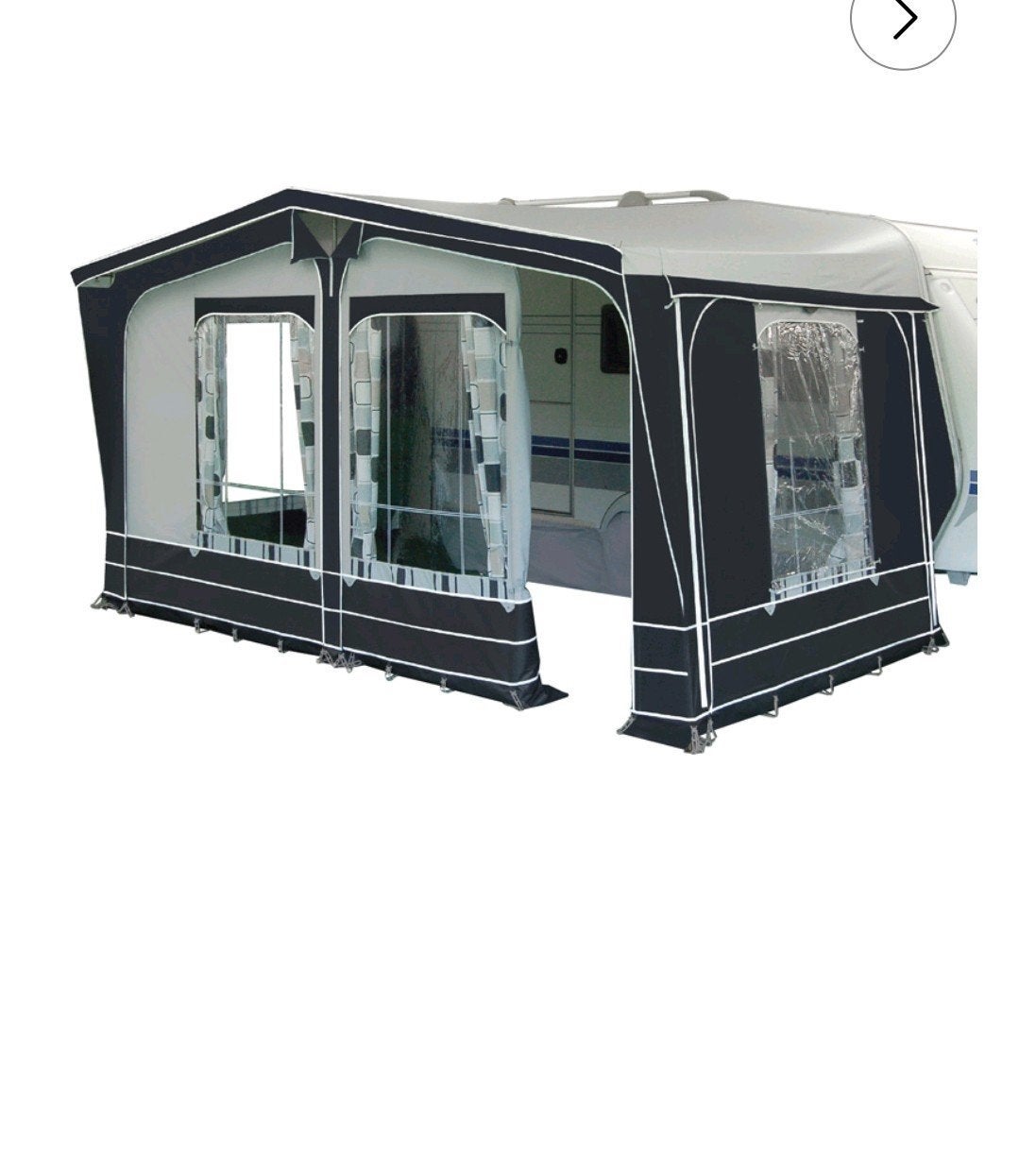 Hypercamp voortent maat 9 met luifel en aluminium frame, Ophalen, Gebruikt