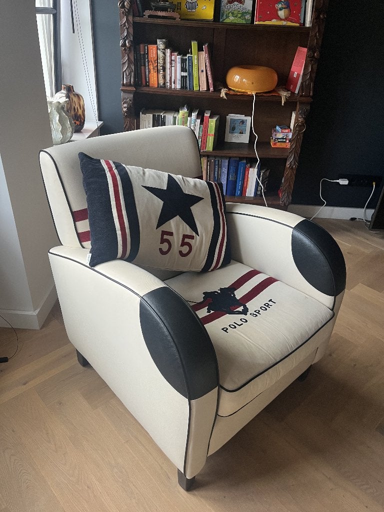 Vintage Ralph Lauren Fauteuil, Ophalen, Minder dan 50 cm, 75 tot 100 cm, Stof