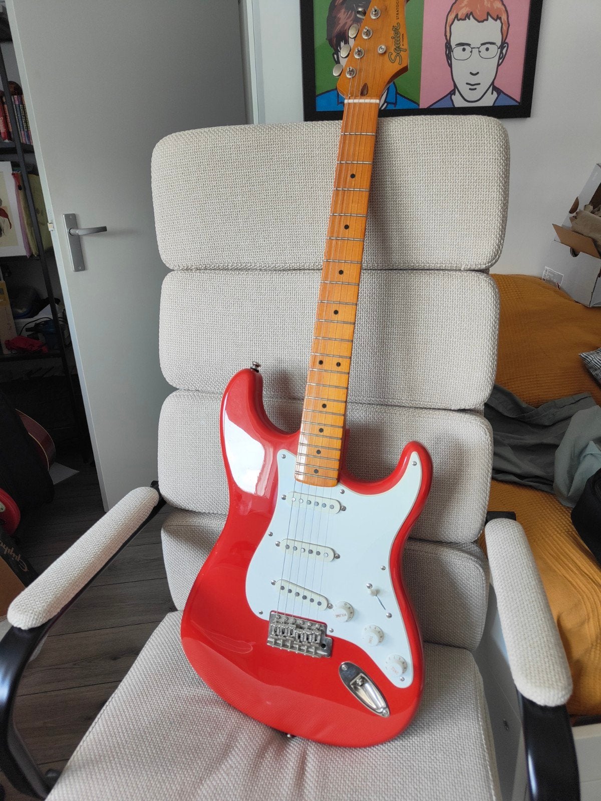 Squier Classic Vibe 50s Stratocaster, Ophalen, Zo goed als nieuw, Solid body, Fender